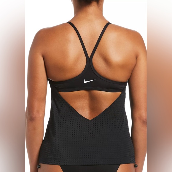 NEW Nike Essential Layered Tankini Top in Black size Small NWT - Picture 8 of 16
